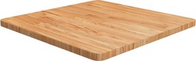 vidaXL világosbarna kezelt tömör tölgyfa négyzet asztallap 60x60x2,5cm