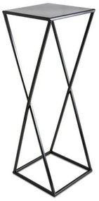 Virágállvány 70x24 cm fekete színben