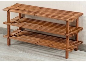Kesper 69733 Cipőtartó állvány 3 polccal, sötét, 77 x 40 x 26 cm