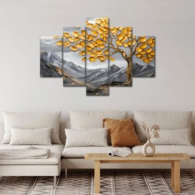 Kép – Fa arany levelekkel (150x105 cm)