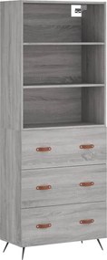 vidaXL szürke sonoma szerelt fa magasszekrény 69,5 x 34 x 180 cm