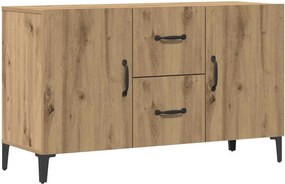 vidaXL kézműves tölgy színű szerelt fa tálalószekrény 100 x 36 x 60 cm