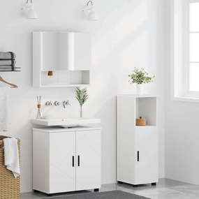 Fürdőszoba bútor szett 3 pcs Fehér 61 x 35 x 64 cm Faanyag