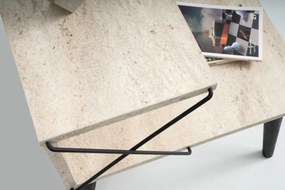 Cross - Black, Travertine