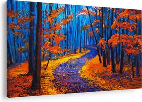 Egy őszi erdő képe (90x60 cm)
