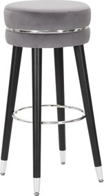 Szürke kárpitozott bárszék (ülésmagasság 74 cm) Paris – Mauro Ferretti