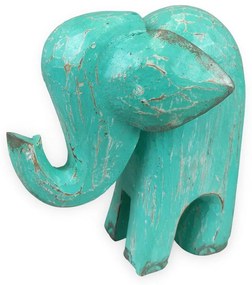 GAYAH türkiz elefánt szobor L