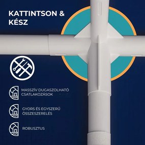 NEAPOL rendezvénysátor, 3x6m, kék Jurhan