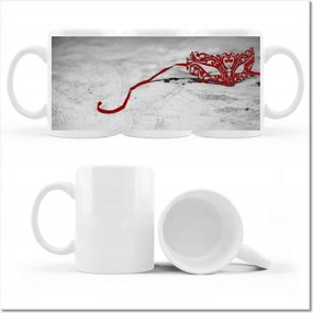 Fotó bögre Piros velencei maszk