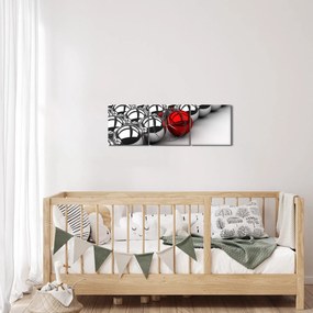 Fényes gömbök képe (órával) (90x30 cm)