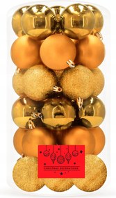 Karácsonyfa Bombák Karácsonyfa Bomba Szett 30 db-os Karácsonyi Törhetetlen Díszek