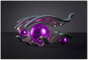 Poszterek 200x135 Lila gömbök