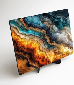 DUBLEZ | Fából készült kép - Kőrétegek