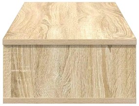 Falipolc fiókokkal sonoma tölgy 80x31x17 cm műszaki fa