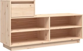 vidaXL tömör fenyőfa cipőszekrény 110 x 34 x 61 cm