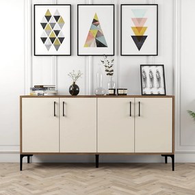 Kiev komód, dió-krém, 160 cm