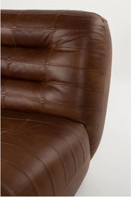 Barna bőr fotel Wyatt – Dutchbone