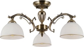 Italux klasszikus csillár feneza antik bronz fehér itxpnd-5122-3