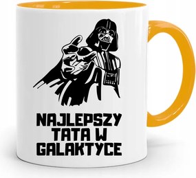 Sárga Apák Napi Bögre Apáknak Legjobb Apa nyomtatott fényképpel