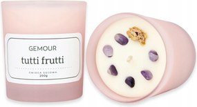 Kézzel készített Szója illatgyertya Kristályokkal Díszes Üveg Ajándék