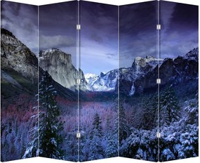 Paraván - Téli hegyi táj (210x170 cm)