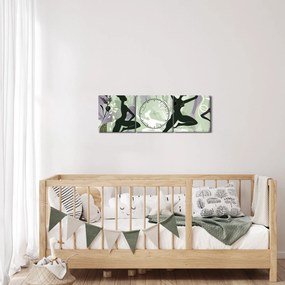 Kép - A táncosok illusztrációja (órával) (90x30 cm)