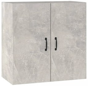 betonszürke szerelt fa faliszekrény 60 x 31 x 60 cm