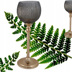 Gyertyatartó Dekoratív Kehely Arany Fém F1961B-3 36 x 14 x 10 cm