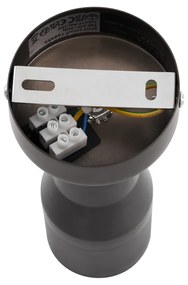 Modern mennyezeti spotlámpa, antracit GU10, 50 mm kör - Stanley