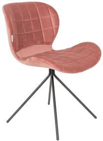 OMG design szék, rózsaszín bársony