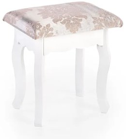 Öltözködő asztal SARA 80x130 cm + stool 45x37 cm fehér