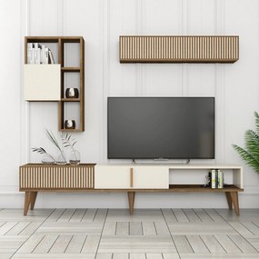 TV szekrény Milan TV - Diós, Krém