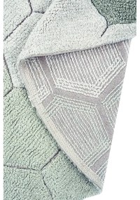 Világoszöld mosható kézi szövésű pamut kerek szőnyeg ø 140 cm Honeycomb Blue Sage – Lorena Canals