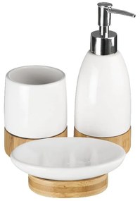 Fehér kő fürdőszobai kiegészítő szett Earth – Premier Housewares