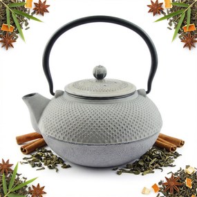 Teáskanna Öntöttvas Teáskanna 1,5L Szürke Tea- És Gyógynövényszűrő