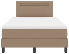 Ágykeret matraccal matracmal Cappuccino 120 x 200 cm Műbőr