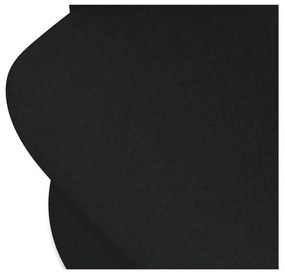 Fekete kárpitozott étkezőfotel Kalo – Makamii