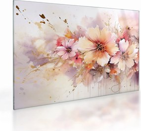 Üveg kép - Virágok (70x50 cm)