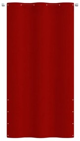 piros oxford-szövet erkélyparaván 120 x 240 cm