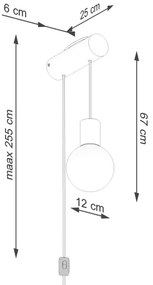 Sollux SL.1645 - Fali lámpa NIBMI 1xG9/8W/230V bükkfa