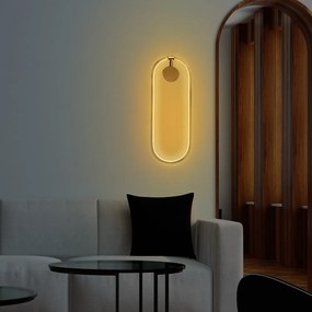 Aranyszínű LED fali lámpa Can – Opviq lights