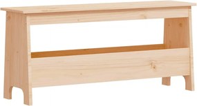 vidaXL tömör fenyőfa előszobai pad 100 x 28 x 45 cm