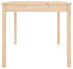 tömör fenyőfa kerti asztal 82,5 x 82,5 x 76 cm