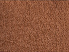 Narancssárga buklé kinyitható-tárolóhelyes sarokkanapé (bal oldali-heverő résszel) Montaigne – Bobochic Paris