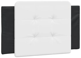 fekete és fehér műbőr fejtámla párna Zadar 80 cm