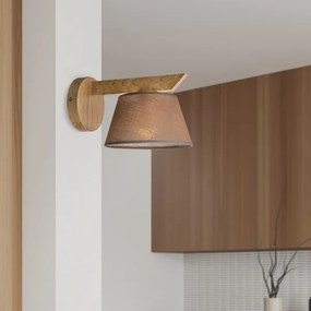 Brilagi - LED  Fali lámpa ANTHONY 1xE14/40W/230V tölgy/barna