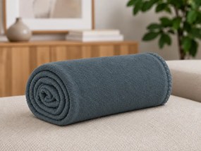 Fleece pléd MELVIRA DUO, sötétszürke Méret: 150 x 200 cm
