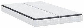 Matrac 2 pcs Fehér és Szürke 60 x 200 cm Bonell Rugó