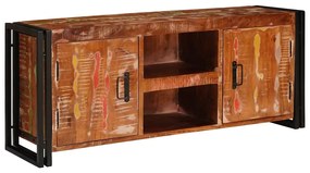TV szekrény Sokszínű 120 x 30 x 50 cm tömör újrahasznosított fa