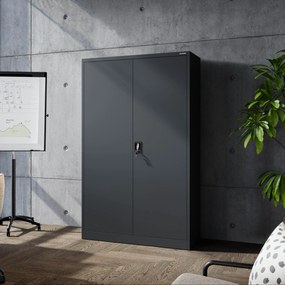 Fém iratszekrény JAN II, 1150 x 185 x 400 mm, antracit